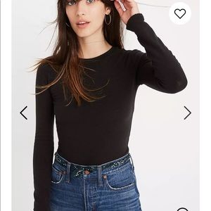 NWT Madewell Crewneck Thong Bodysuit